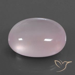 63.54 ct Pink Rose Quartz Stone, Natural Rose Quartz in Oval Cabochon Shape for Sale