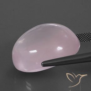 Rose Quartz Gemstone in 23.9 x 21.4 mm Size for Sale, Rose Quartz Stone in Light Pink Color