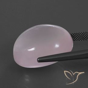 Rose Quartz Gemstone in 22.4 x 18.2 mm Size for Sale, Rose Quartz Stone in Bubblegum Pink Color