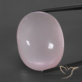 59.07ct Natural Light Pink Rose Quartz, Oval, Transparent