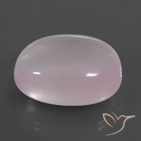 59.07 ct Pink Rose Quartz Stone, Natural Rose Quartz in Oval Cabochon Shape for Sale
