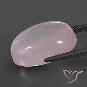 Rose Quartz Gemstone in 26.9 x 20.9 mm Size for Sale, Rose Quartz Stone in Light Pink Color