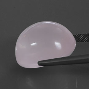 Rose Quartz Gemstone in 21.9 x 19 mm Size for Sale, Rose Quartz Stone in Light Pink Color