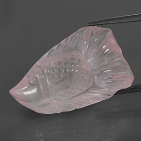 Rose Quartz Gemstone in 26.8 x 16.7 mm Size for Sale, Rose Quartz Stone in Pink Color