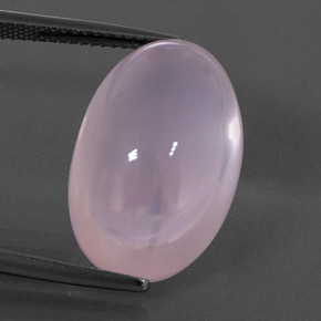 20.97 ct Pink Rose Quartz Gemstone, Rose Quartz Gem in Oval Cabochon Shape for Sale.