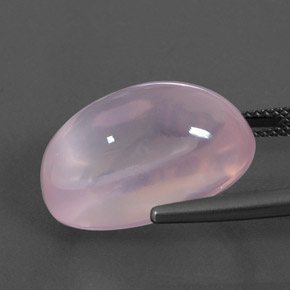Rose Quartz Gemstone in 19.9 x 13.2 mm Size for Sale, Rose Quartz Stone in Light Pink Color
