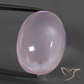 18.23ct Natural Light Pink Rose Quartz, Oval, Transparent