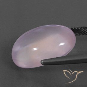 Rose Quartz Gemstone in 20 x 15 mm (calibrated) Size for Sale, Rose Quartz Stone in Light Pink Color