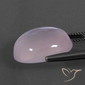 Rose Quartz Gemstone in 18 x 15.2 mm Size for Sale, Rose Quartz Stone in Bubblegum Pink Color