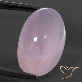 22.00ct Natural Light Cherry Pink Rose Quartz, Oval, Transparent