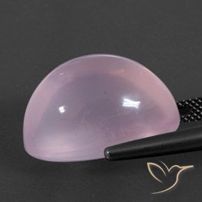 Rose Quartz Gemstone in 19.8 x 12.4 mm Size for Sale, Rose Quartz Stone in Light Cherry Pink Color