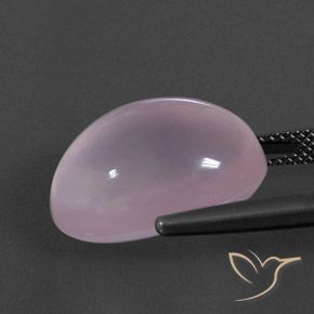 Rose Quartz Gemstone in 18.1 x 12.5 mm Size for Sale, Rose Quartz Stone in Light Pink Color