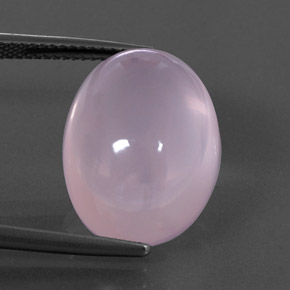 Light Cherry Pink Rose Quartz Gem - 18.4ct Oval Cabochon (ID: 344800)