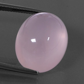 Светло-розовый Розовый Кварц Камень - 24.2ct Овал Кабошон (ID: 344801)