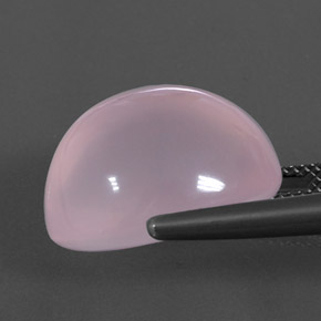 Rose Quartz Gemstone in 18.8 x 15.3 mm Size for Sale, Rose Quartz Stone in Light Pink Color