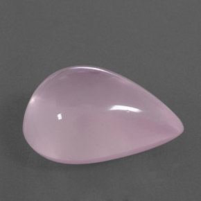 18.99 ct Pink Rose Quartz Stone, Natural Rose Quartz in Pear Cabochon Shape for Sale