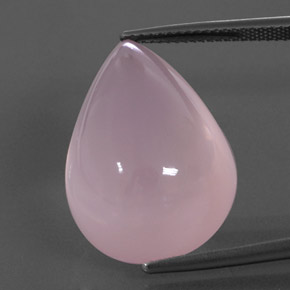 30.2ct Pear Cabochon Pink Rose Quartz Gem for sale 30.2ct Pear Cabochon Pink Rose Quartz Gem (ID: 344812)