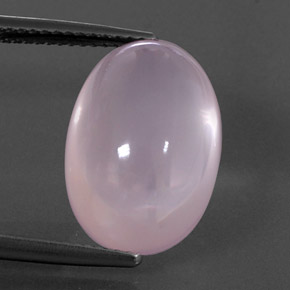 12.85 ct Pink Rose Quartz Gemstone, Rose Quartz Gem in Oval Cabochon Shape for Sale.
