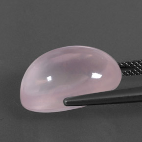 Rose Quartz Gemstone in 16.9 x 11.5 mm Size for Sale, Rose Quartz Stone in Light Pink Color