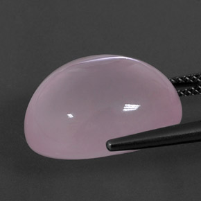 Rose Quartz Gemstone in 17.7 x 14.5 mm Size for Sale, Rose Quartz Stone in Light Pink Color