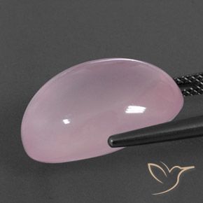 Rose Quartz Gemstone in 18.6 x 13.6 mm Size for Sale, Rose Quartz Stone in Light Pink Color