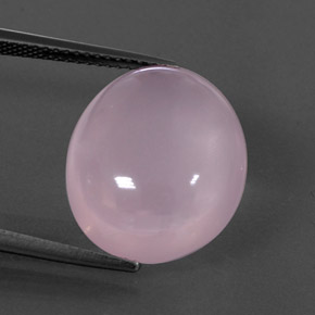 13.19 ct Pink Rose Quartz Gemstone, Rose Quartz Gem in Oval Cabochon Shape for Sale.