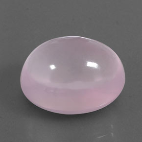 23.25 ct Pink Rose Quartz Stone, Natural Rose Quartz in Oval Cabochon Shape for Sale