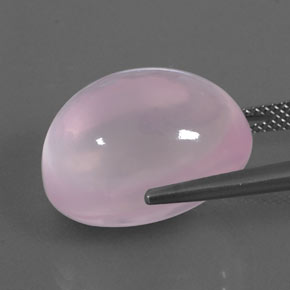 Rose Quartz Gemstone in 18.4 x 14.4 mm Size for Sale, Rose Quartz Stone in Bubblegum Pink Color