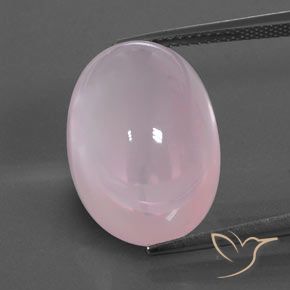 19.39ct Natural Bubblegum Pink Rose Quartz, Oval, Transparent/Translucent