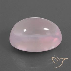 19.39 ct Pink Rose Quartz Stone, Natural Rose Quartz in Oval Cabochon Shape for Sale