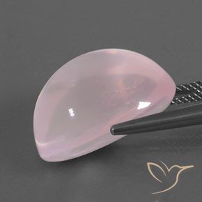Rose Quartz Gemstone in 18.9 x 13.3 mm Size for Sale, Rose Quartz Stone in Bubblegum Pink Color