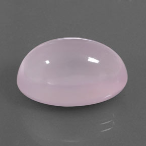 25.03 ct Pink Rose Quartz Stone, Natural Rose Quartz in Oval Cabochon Shape for Sale