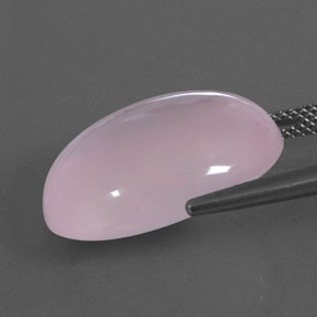 Rose Quartz Gemstone in 20.2 x 16 mm Size for Sale, Rose Quartz Stone in Light Pink Color