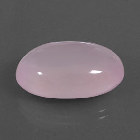 20.65 ct Pink Rose Quartz Stone, Natural Rose Quartz in Oval Cabochon Shape for Sale