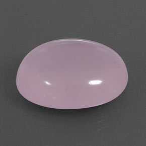 20.05 ct Pink Rose Quartz Stone, Natural Rose Quartz in Oval Cabochon Shape for Sale