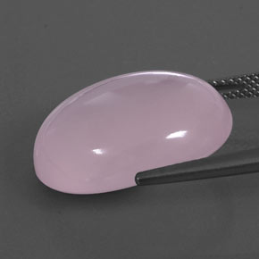 Rose Quartz Gemstone in 20.2 x 16.6 mm Size for Sale, Rose Quartz Stone in Medium Pink Color
