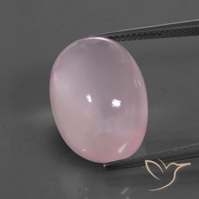 23.01ct Natural Medium Rose Pink Rose Quartz, Oval, Transparent/Translucent