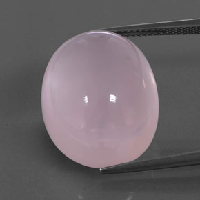 29,89 ct ovaler rosa Rosenquarz aus Südafrika, Größe 20,5 x 17mm, natürlicher Edelstein, Transparent/Translucent Reinheit, 1 Stück ovaler Rosenquarz, Mohs-Härte von 7 Geeignet für den täglichen Gebrauch im Schmuck , Photo A
