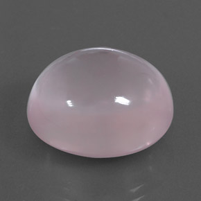 24.38 ct Pink Rose Quartz Stone, Natural Rose Quartz in Oval Cabochon Shape for Sale