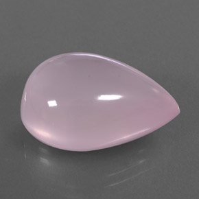 23.16 ct Pink Rose Quartz Stone, Natural Rose Quartz in Pear Cabochon Shape for Sale