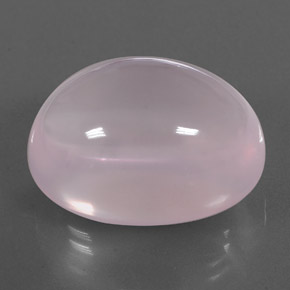 43.00 ct Pink Rose Quartz Stone, Natural Rose Quartz in Oval Cabochon Shape for Sale