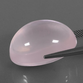 Rose Quartz Gemstone in 23.8 x 17.7 mm Size for Sale, Rose Quartz Stone in Light Pink Color