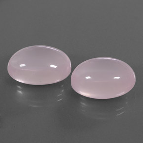 34.00 ctw Pink Rose Quartz Stones, Natural Rose Quartz in Oval Cabochon Shape for Sale