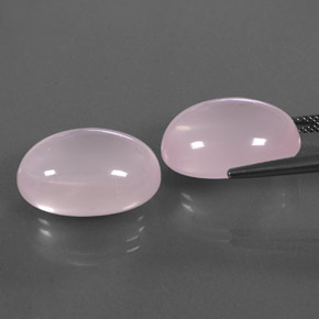 Rose Quartz Gemstones in 18.6 x 13.6 mm Size for Sale, Rose Quartz Stones in Pink Color