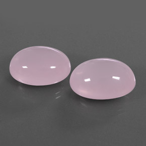 37.38 ct Pink Rose Quartz Stone, Natural Rose Quartz in Oval Cabochon Shape for Sale