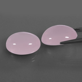 Rose Quartz Gemstone in 18.9 x 14.5 mm Size for Sale, Rose Quartz Stone in Pink Color