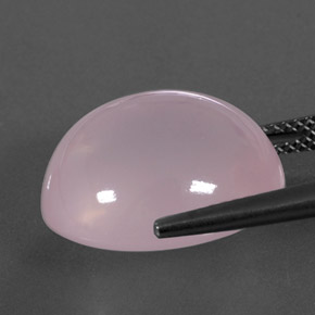 Rose Quartz Gemstone in 17.2 x 14.9 mm Size for Sale, Rose Quartz Stone in Bubblegum Pink Color
