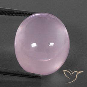 23.45ct Natural Light Cherry Pink Rose Quartz, Oval, Transparent/Translucent