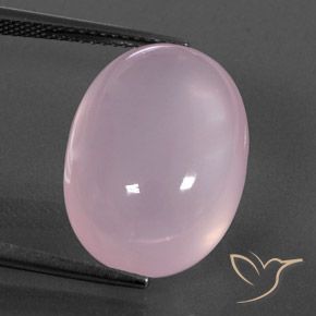 17.58ct Natural Bubblegum Pink Rose Quartz, Oval, Transparent/Translucent