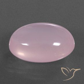 17.58 ct Pink Rose Quartz Stone, Natural Rose Quartz in Oval Cabochon Shape for Sale